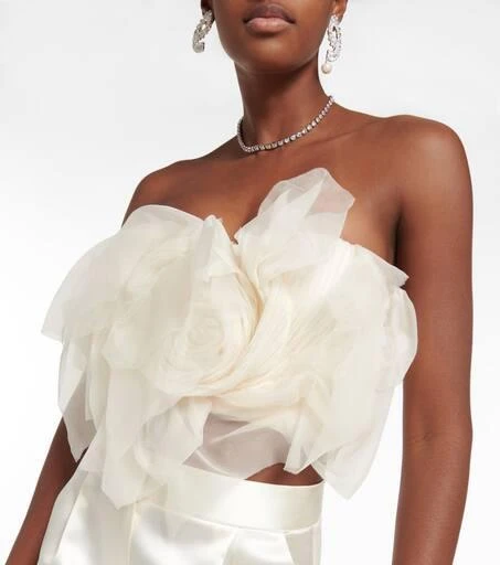 Danielle Frankel Macie silk organza bustier 4