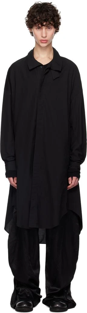Julius Black High Neck Shirt 1