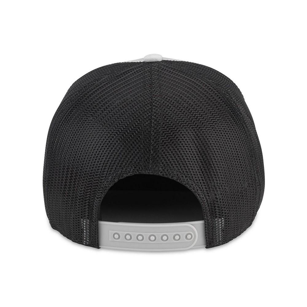 American Needle Men's and Women's Coca-Cola Silver, Black Distressed Valin Patch Adjustable Trucker Hat