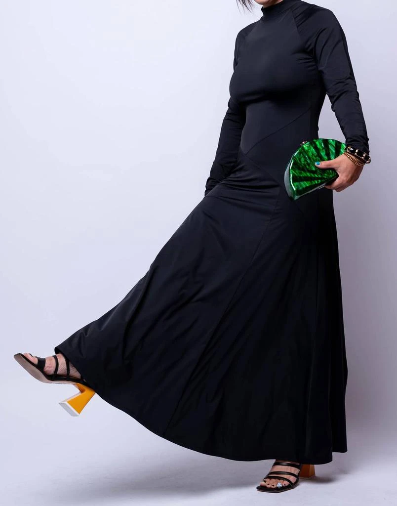 elastic maxi dress Thin Adjustable Strap Elastic Back Belted Maxi Dress