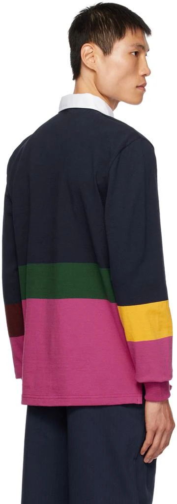 Noah Navy & Pink Striped Polo 3