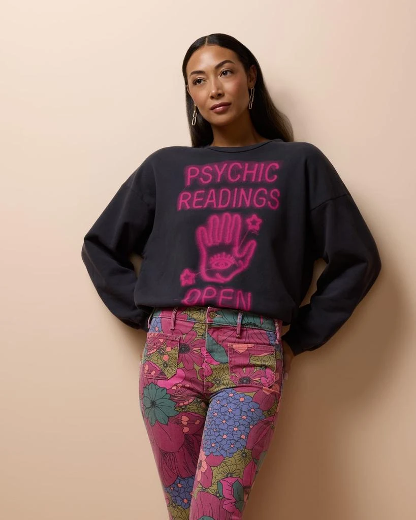 MOTHER The Drop Square Graphic Crewneck Sweatshirt 2