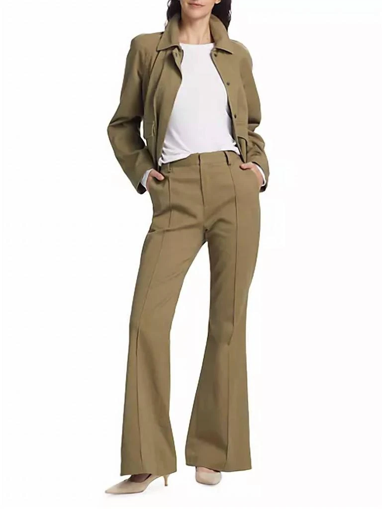ATM Atm - Cotton-Blend Twill Flare Pants 1