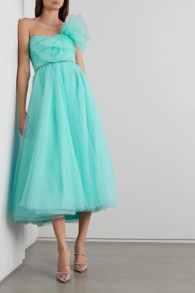 Jenny Packham Strapless bow-detailed tulle gown 2