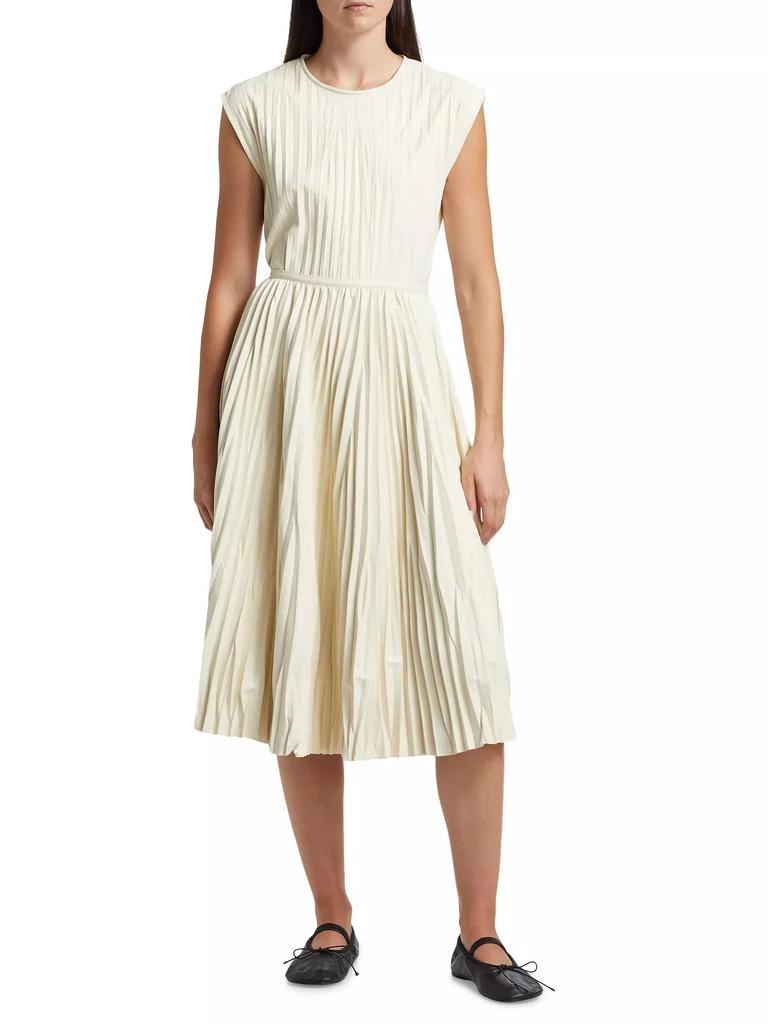 Proenza Schouler Rosalyn Pleated Faux-Leather Midi-Skirt 2