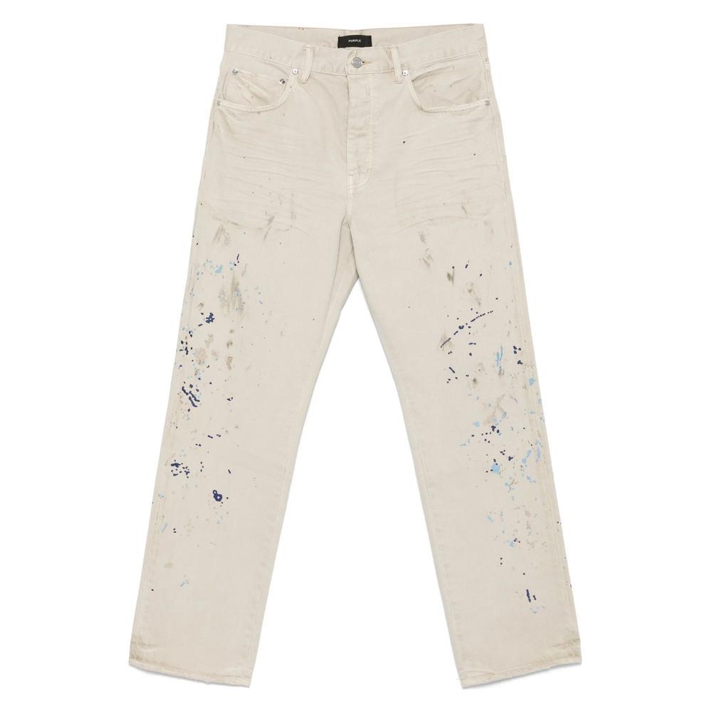 Purple Brand Twisted Coated Baggy Wide Leg Jeans - Pants