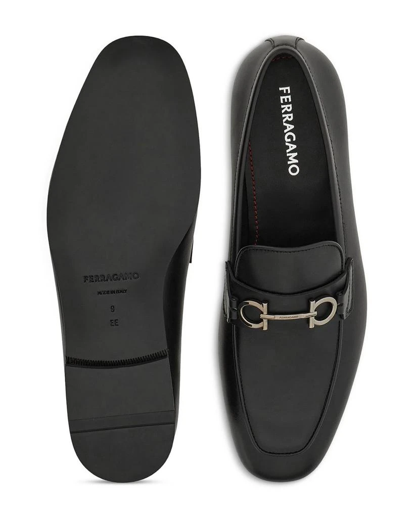 Salvatore Ferragamo Men's Balty Gancini Leather Loafers 3