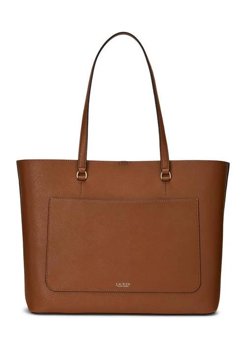 Ralph Lauren Ralph Lauren Crosshatch Leather Large Karly Tote Bag 4