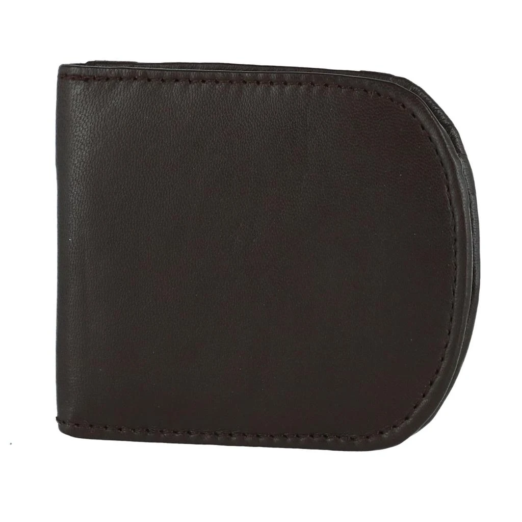 CTM Men's Leather Front Pocket C-Fold Taxi Wallet 1