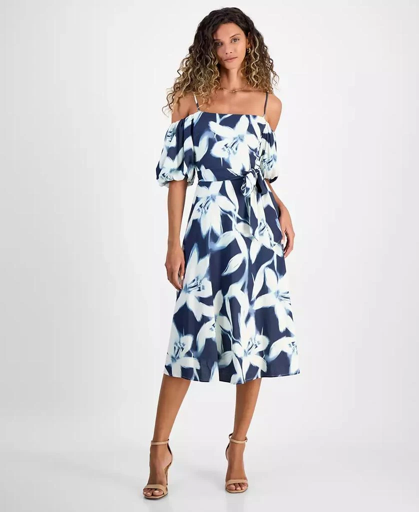 RACHEL Rachel Roy Women's Sable Off-The-Shoulder Midi Dress 1