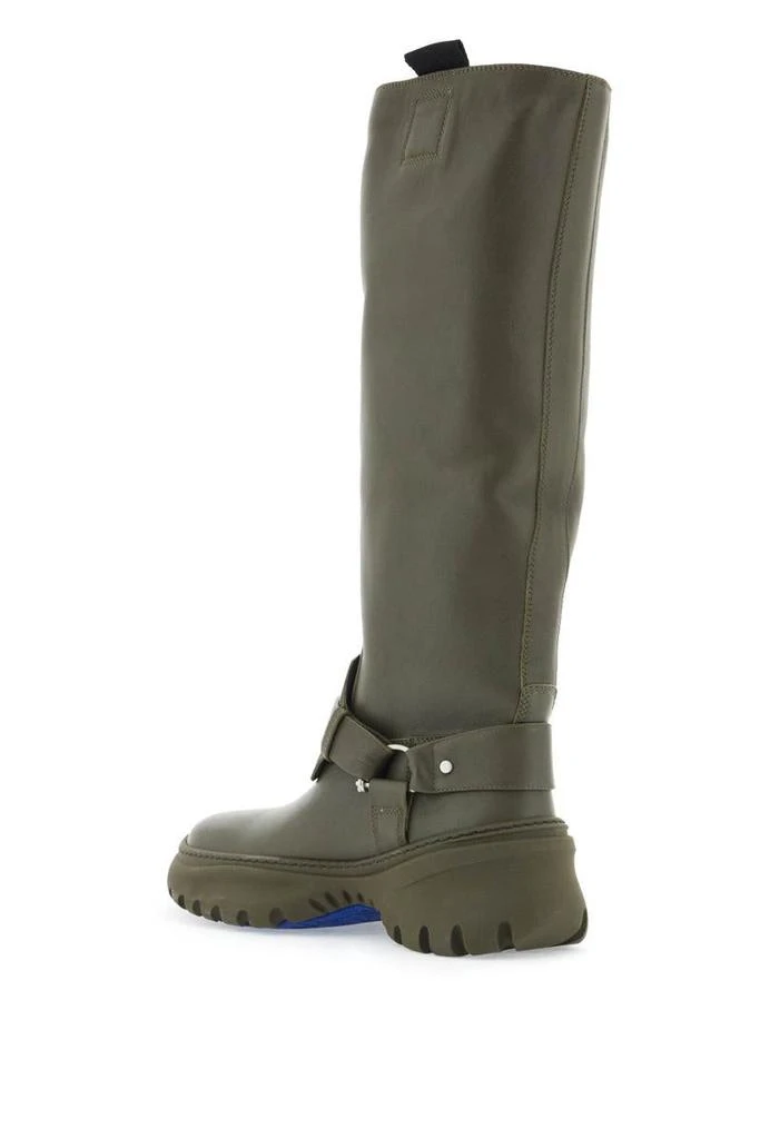 Burberry equestrian-style leather riding boots 3