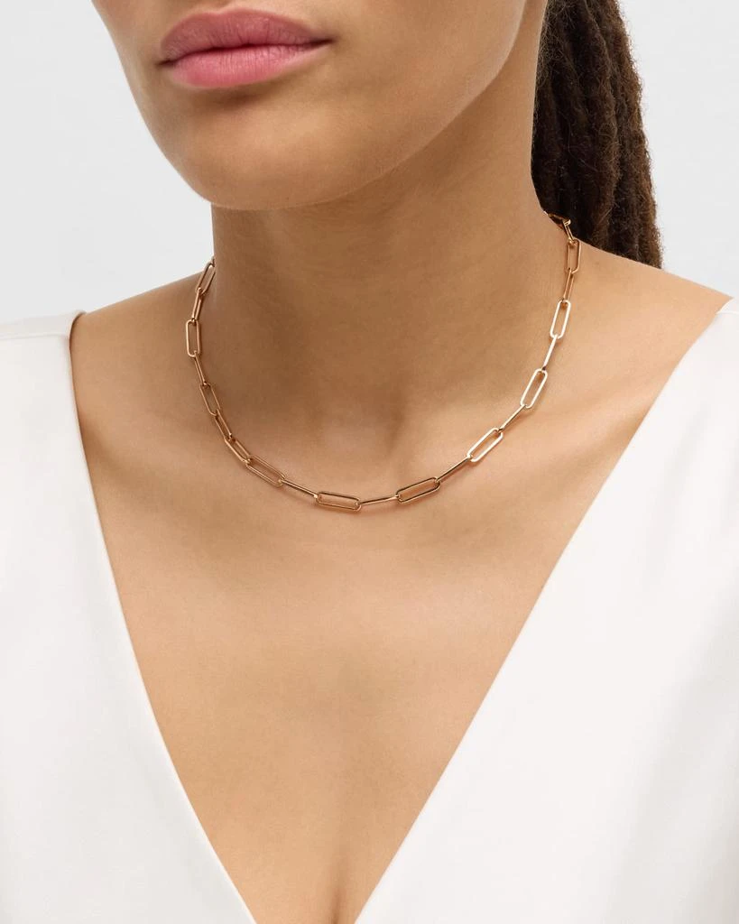 Walters Faith Rose Gold Large Elongated Chain Necklace, 16"L 2