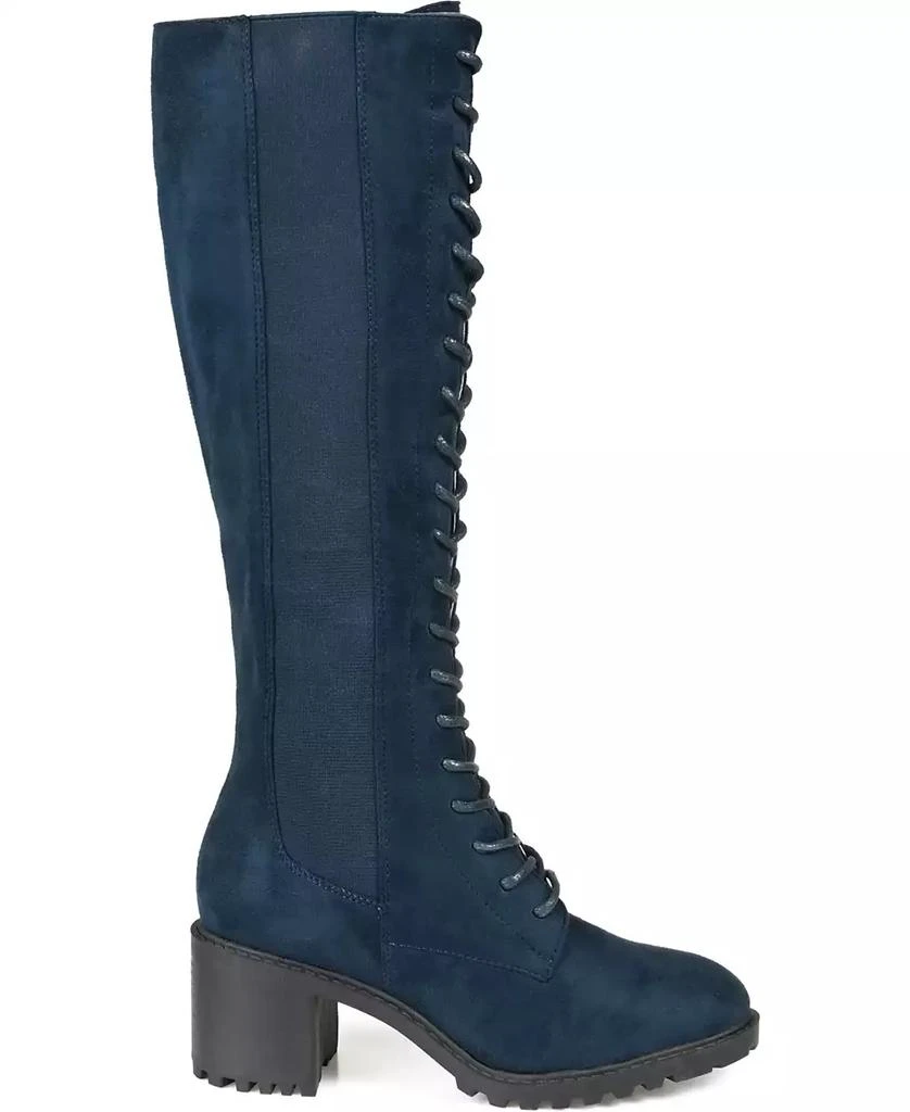 Journee Collection Women's Jenicca Extra Wide Calf Lace Up Boots 6