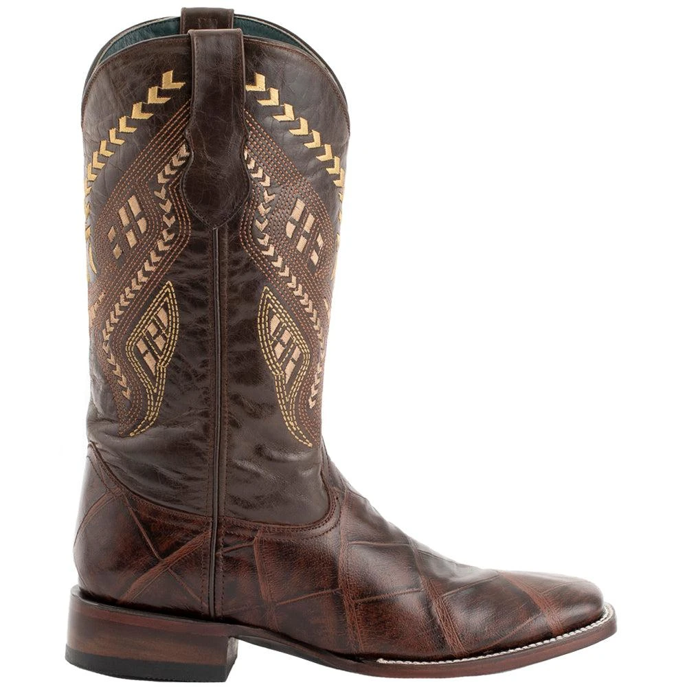 Ferrini Jesse Alligator Print Square Toe Cowboy Boots 1