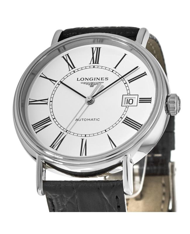 Longines Longines Presence Quartz Black Leather Strap Men's Watch L4.922.4.11.2