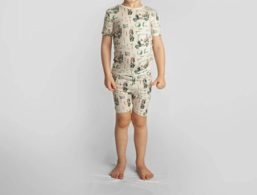 KICKEE Kickee - Kids' Short Sleeve Pajama Set With Shorts