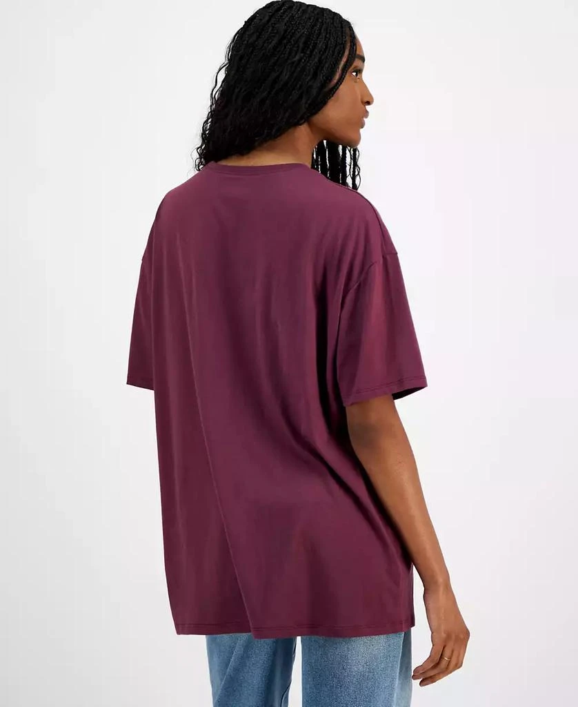Grayson Threads, The Label Juniors' Snoopy Grid Boyfriend Tee 2
