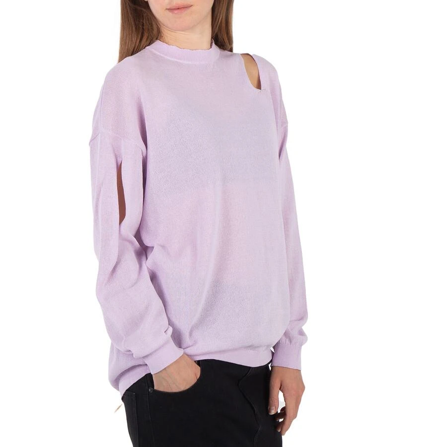 Tibi Dusty Lavendar Slit Detail Oversized Pullover 2