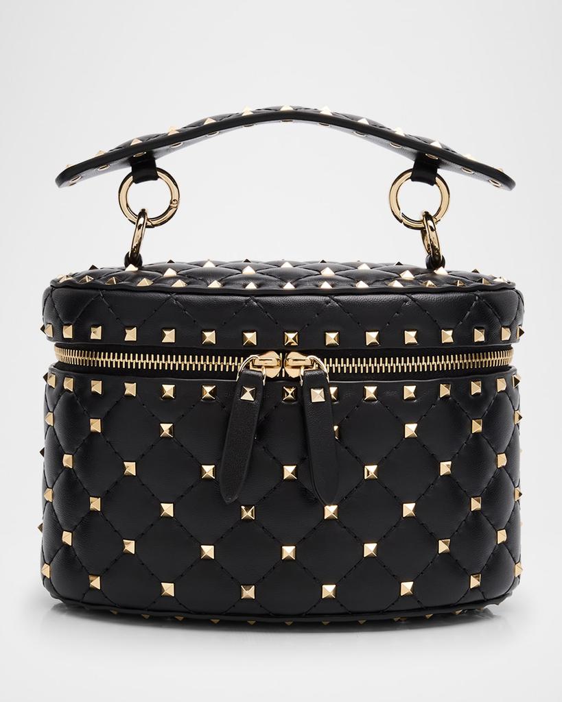 ハンドバッグ Valentino Garavani Black Leather Rockstud East-West Handbag 20874961_50943595_600.jpg