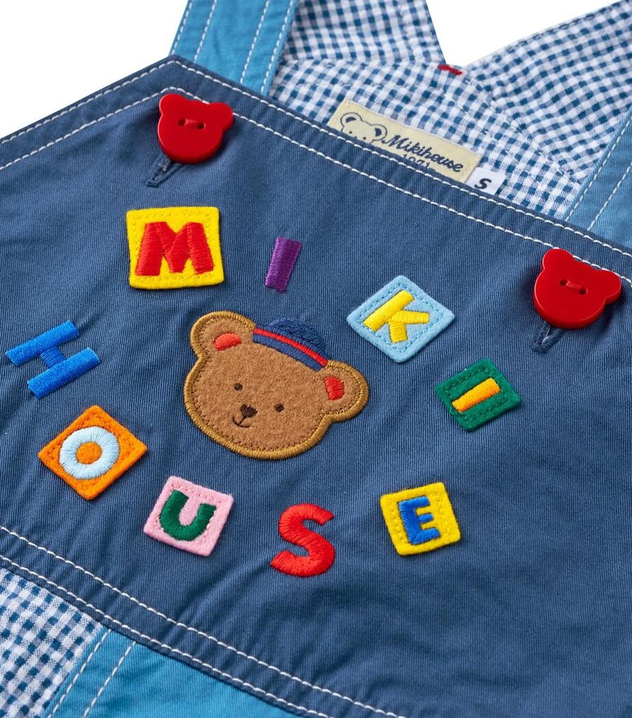Miki House Cotton Embroidered Dungarees (6-36 Months) 8