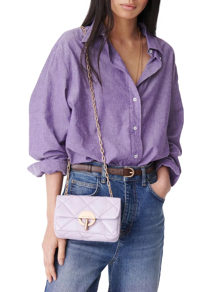 VANESSA BRUNO Leather nano Moon bag 6