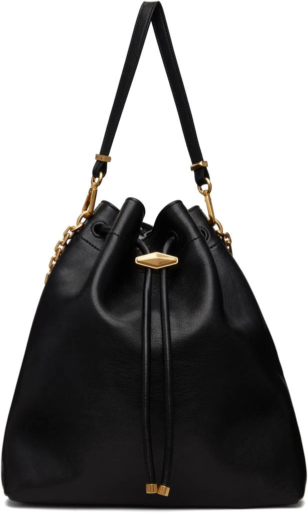 Jimmy Choo Black Cinch Bucket Chain Bag 1