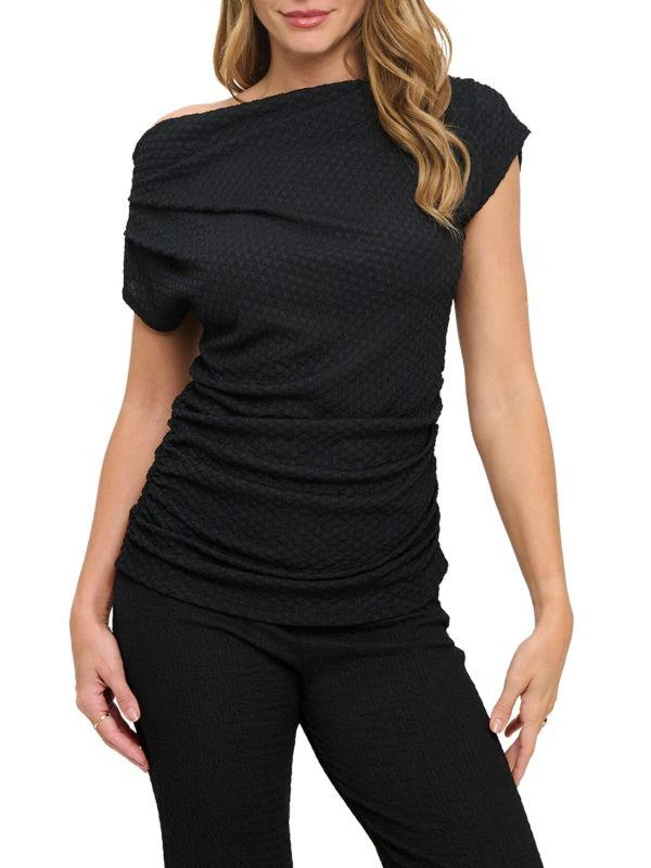 Renee C. Asymmetrical Ruched Top 4