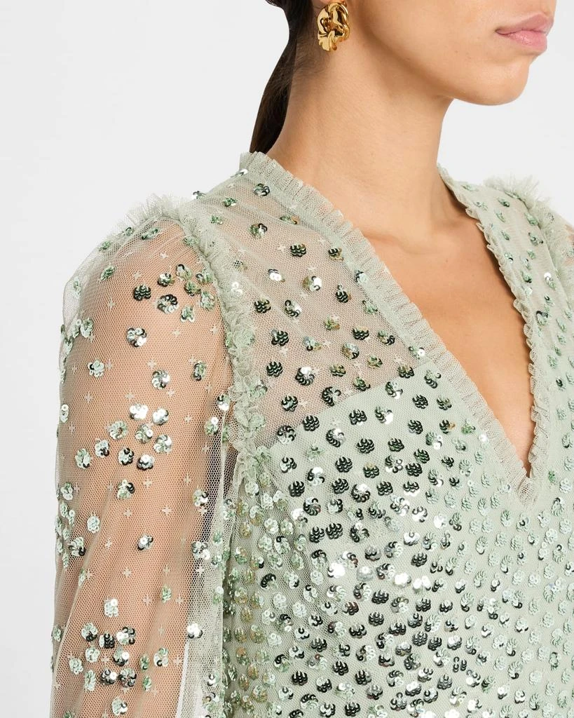 Needle & Thread Leila Sequin Dot Tulle Ankle Gown 5