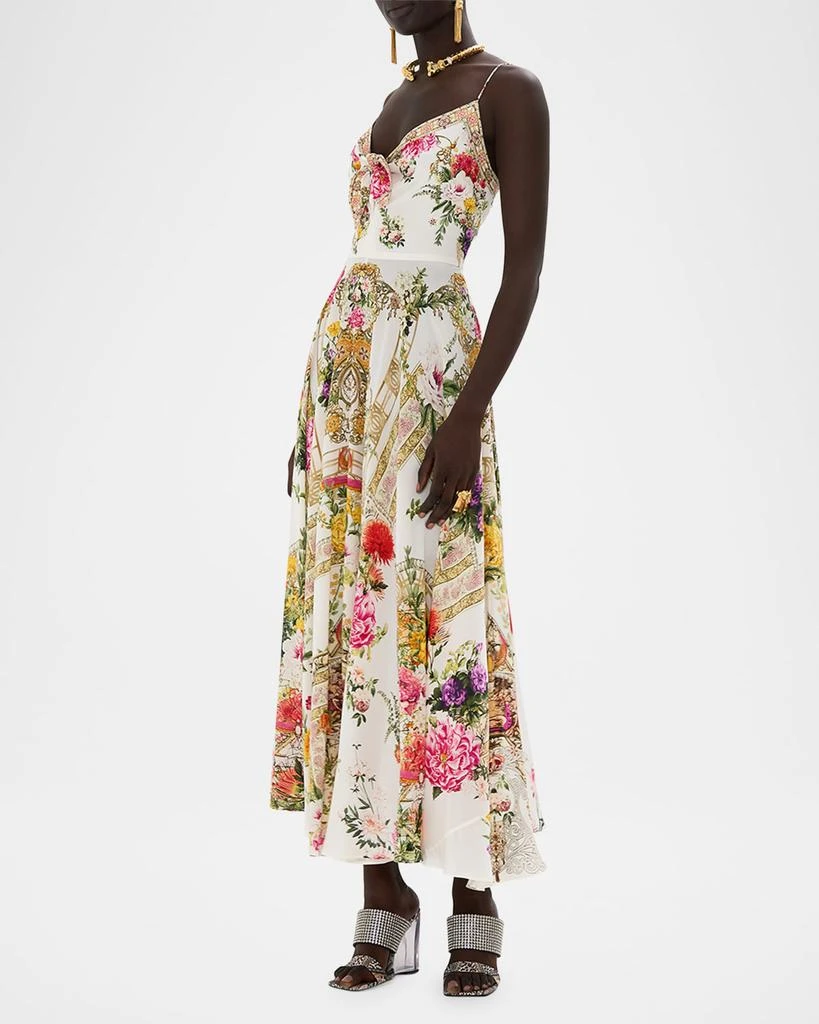 Camilla Egyptian Rose Tie-Front Maxi Dress 4