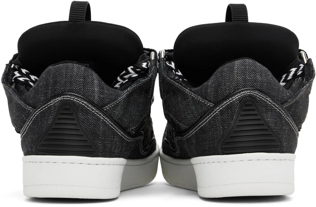 Lanvin Black Curb Denim Sneakers 2