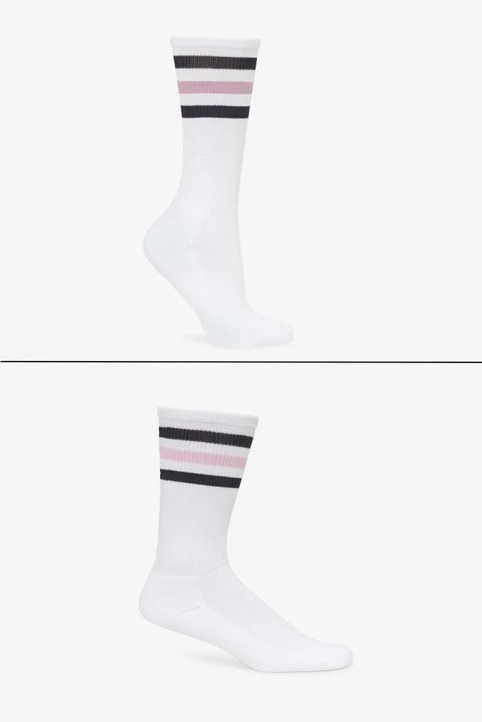 Los Angeles Apparel CALFSOCK - Unisex 3-Stripe Calf Sock 17