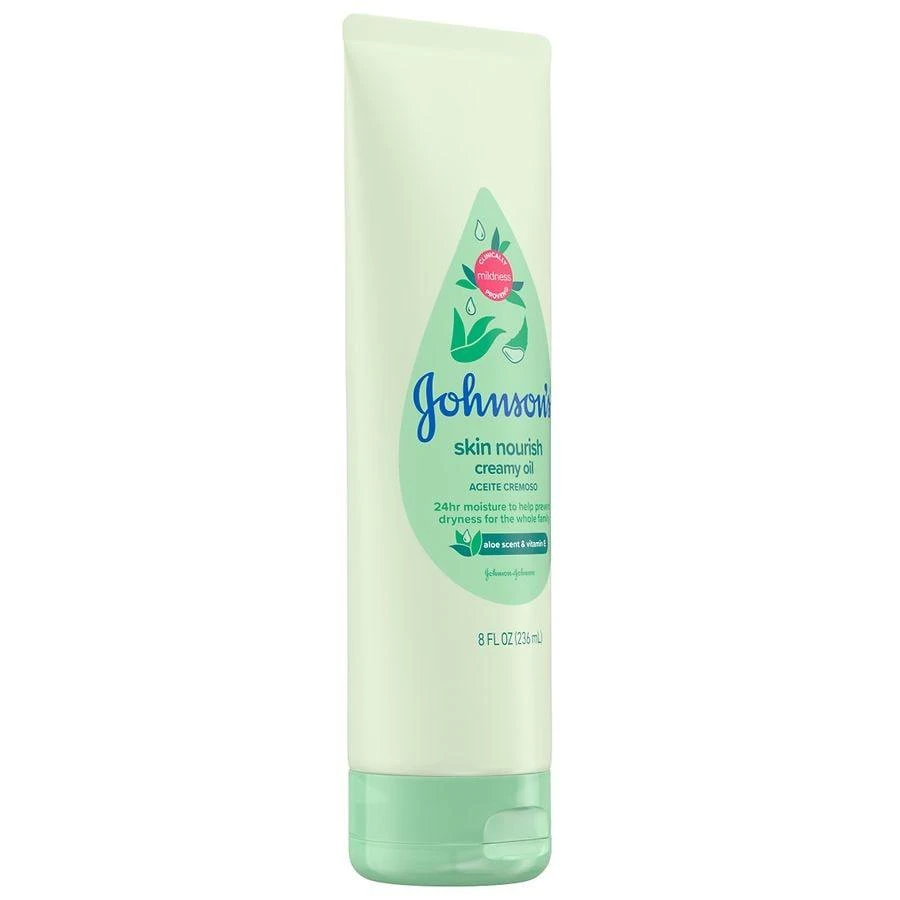 Johnson's Baby Skin Nourish Creamy Oil Aloe 6