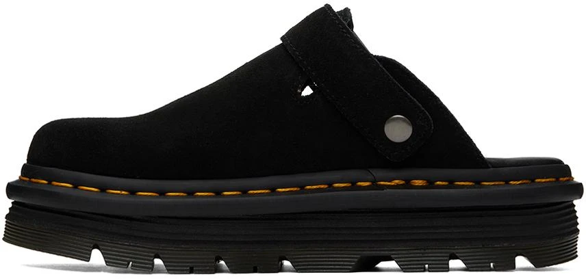 Dr. Martens Black ZebZag Slingback Platform Mules 3