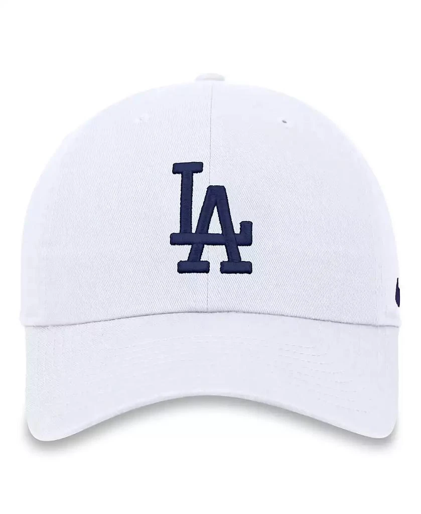 NIKE Men's White Los Angeles Dodgers Club Adjustable Hat 2