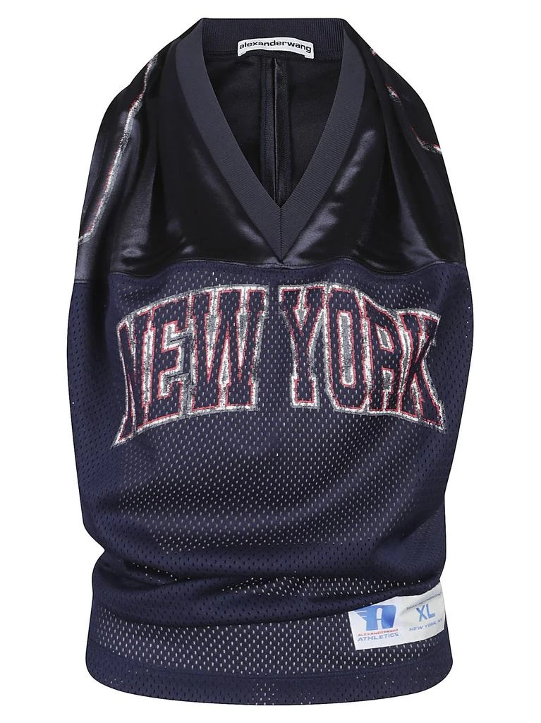 Alexander Wang Alexander Wang Cowl Neck Panelled Jersey Top 1
