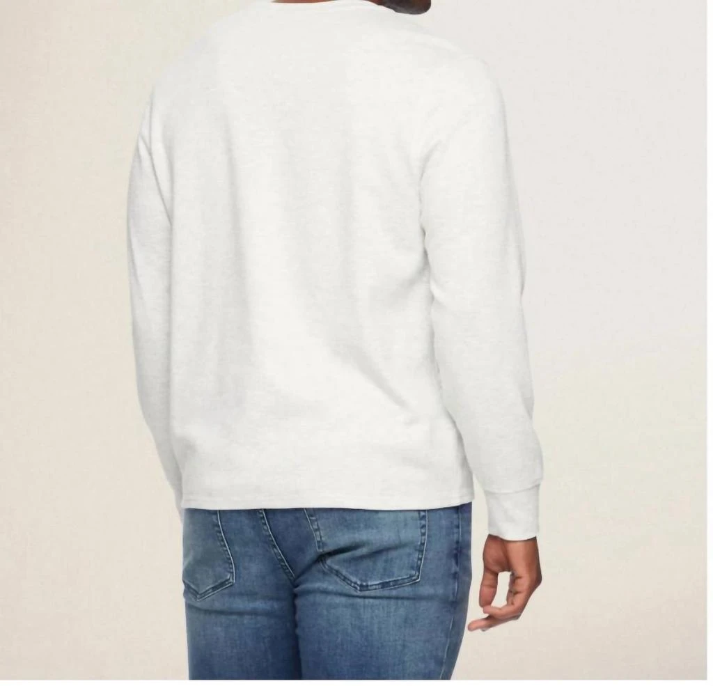 Flags
Anthem Chatsworth Soft Waffle Henley Tee In Cream 2