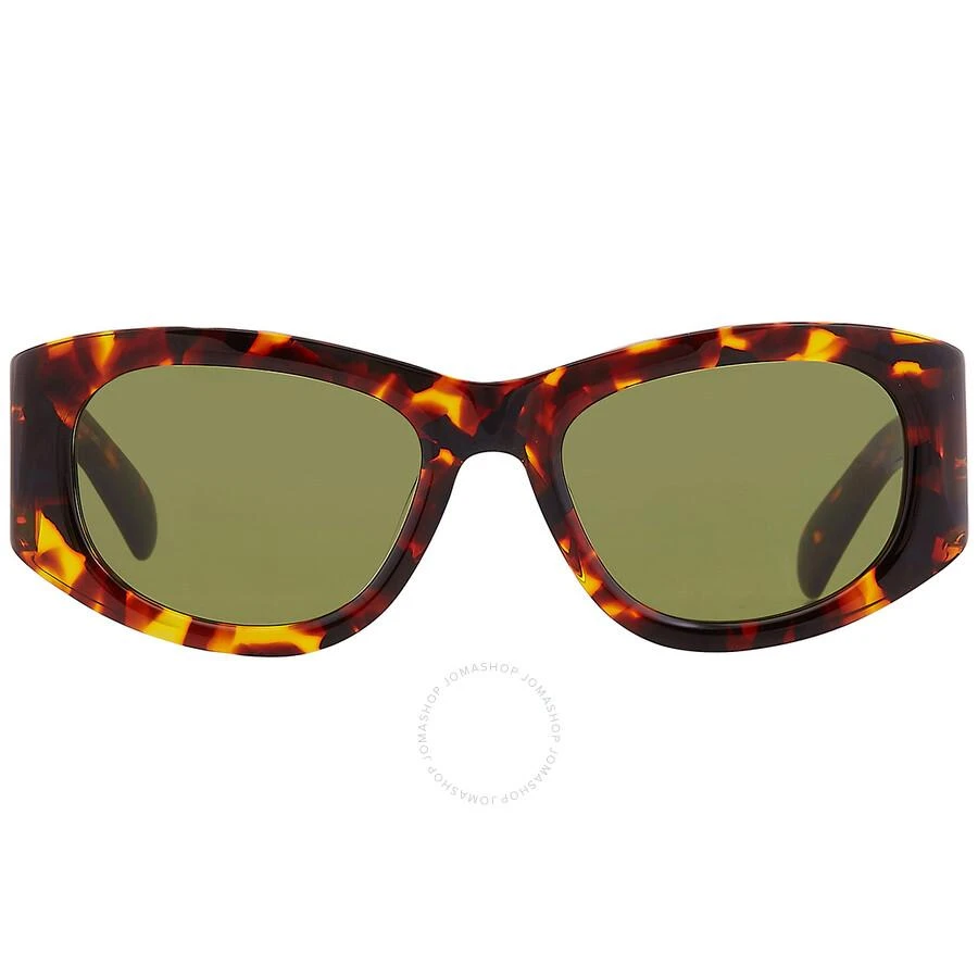 Salvatore Ferragamo Salvatore Ferragamo Green Oval Ladies Sunglasses SF1082SN 219 53 1