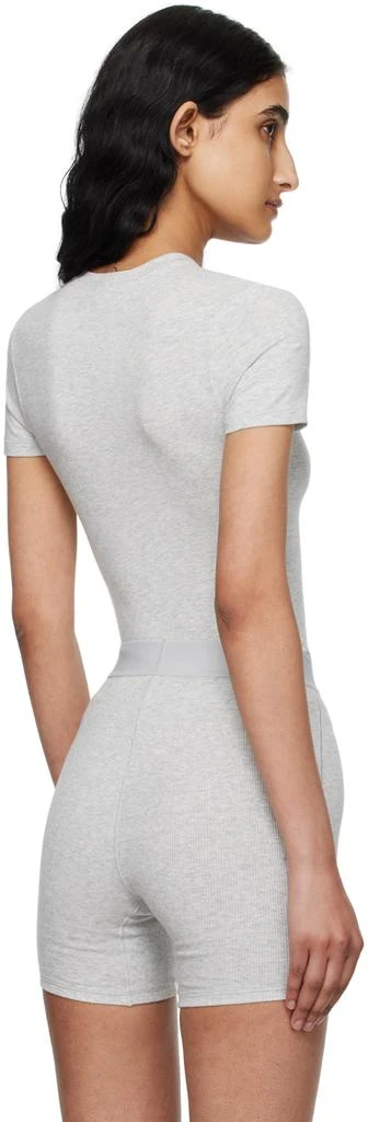 SKIMS Gray Cotton Jersey T-Shirt 3