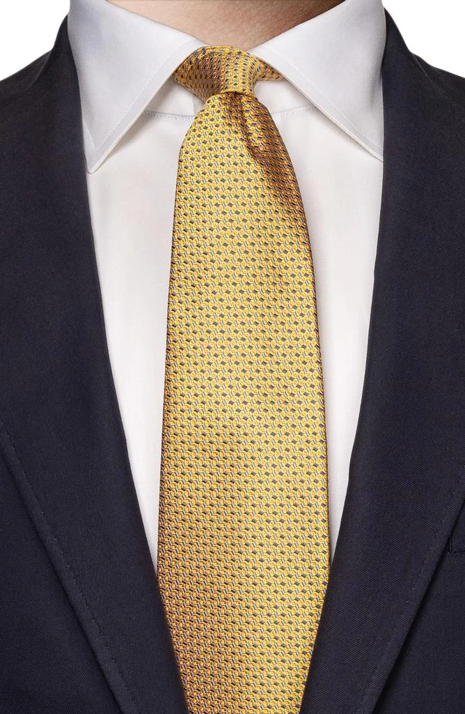 Eton Micropattern Silk Tie 3