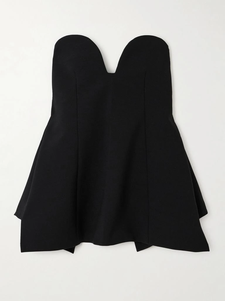 Carven 不对称绉纱紧身胸衣式上衣 1