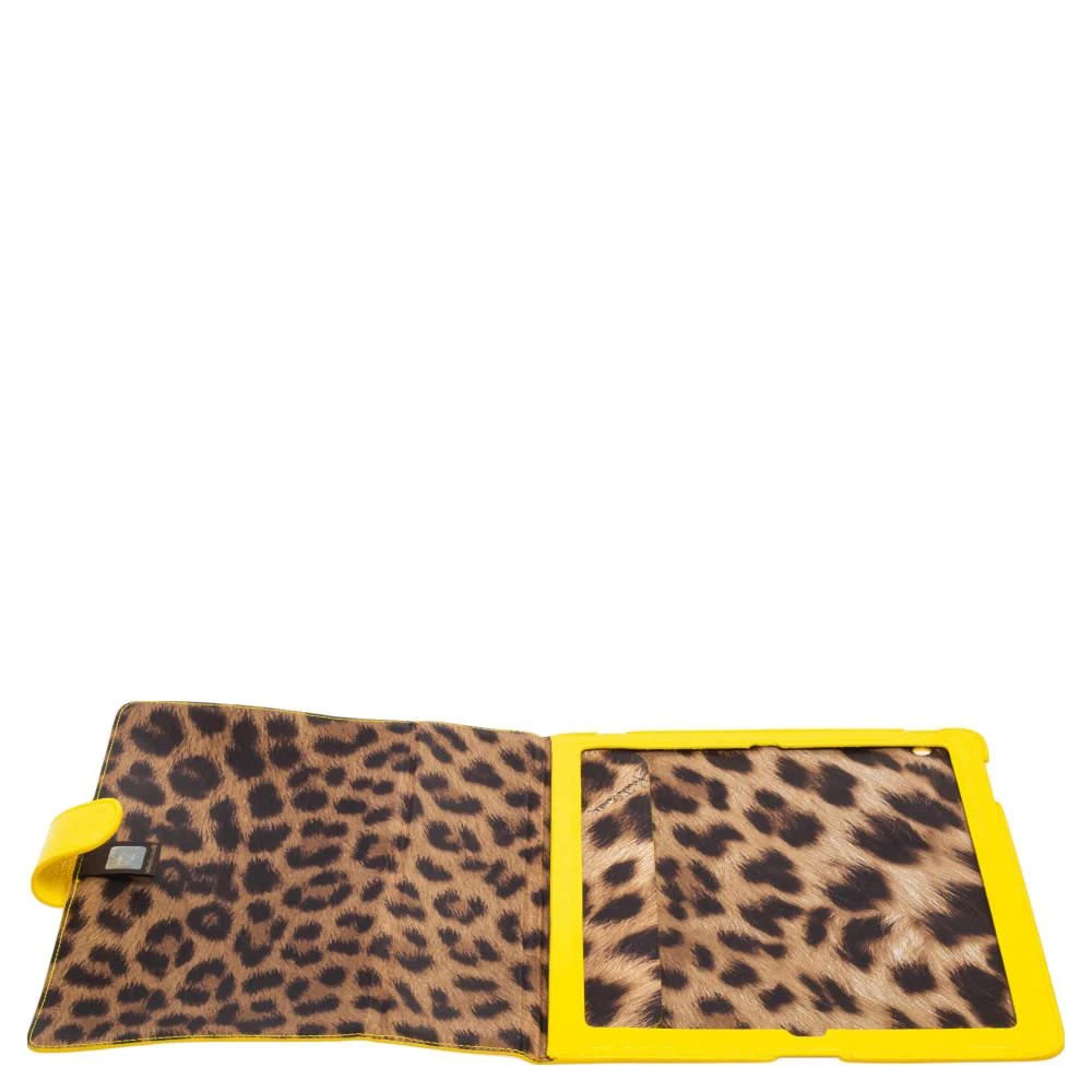 Roberto Cavalli Roberto Cavalli Yellow Leather Logo Buckle Detail Tablet Case 2