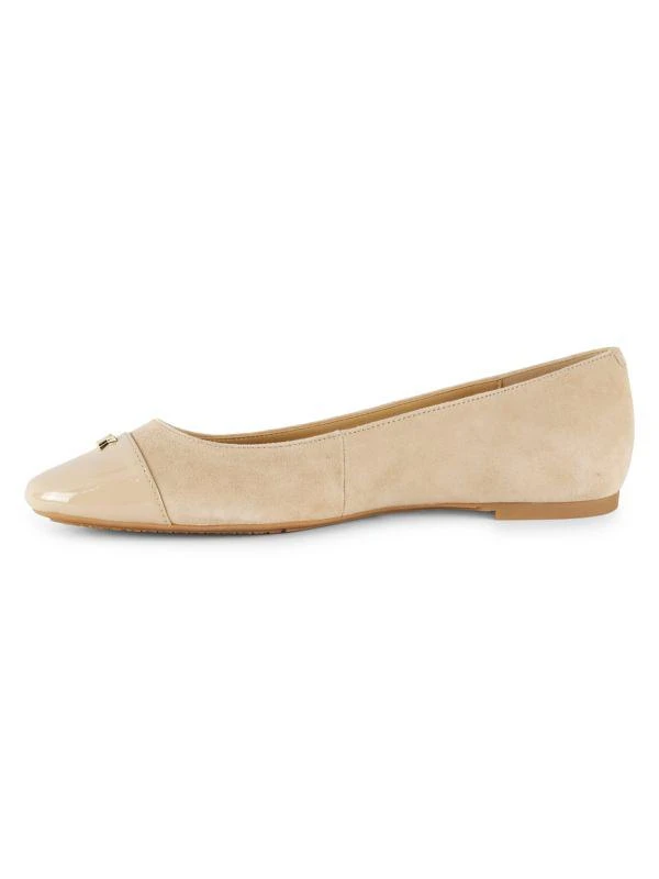 Michael Kors Verity Logo Suede Ballet Flats 4