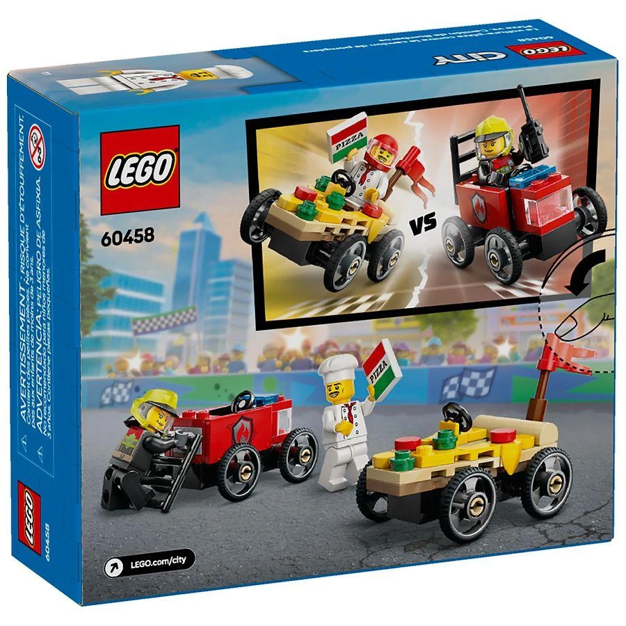 Lego City Pizza Vs. Fire Truck Race Car Pack 70 Piece LEGO Building Set 2