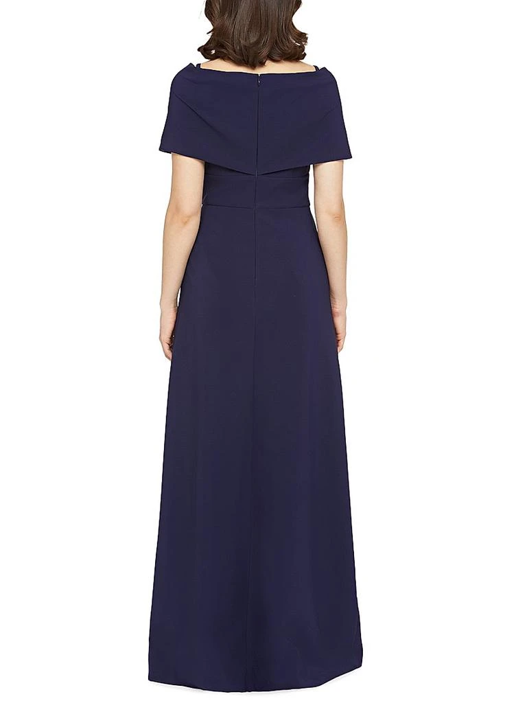 Kay Unger Irelyn Stretch-Crepe Walk-Thru Jumpsuit 6