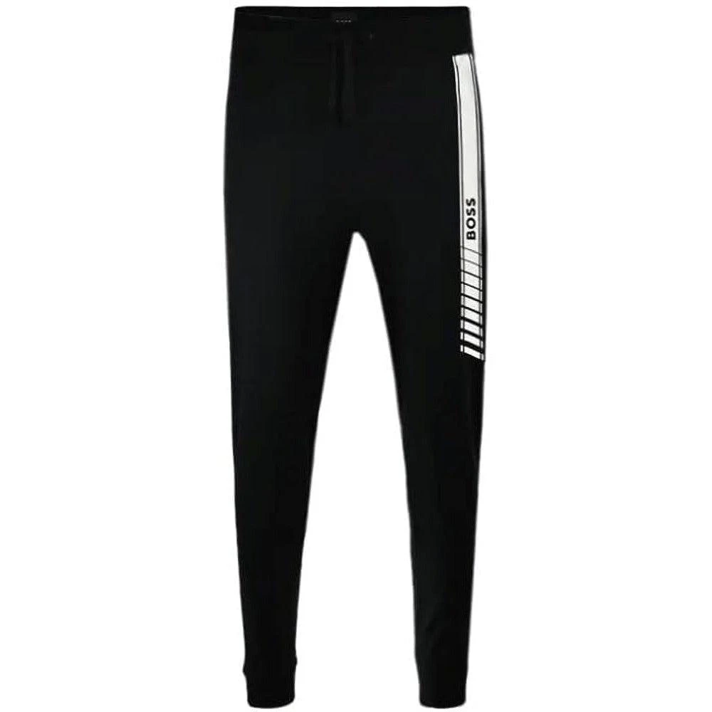 Hugo Boss HUGO BOSS Men's Authentic Pants, Black Grease Sweat Pants Joggers 1