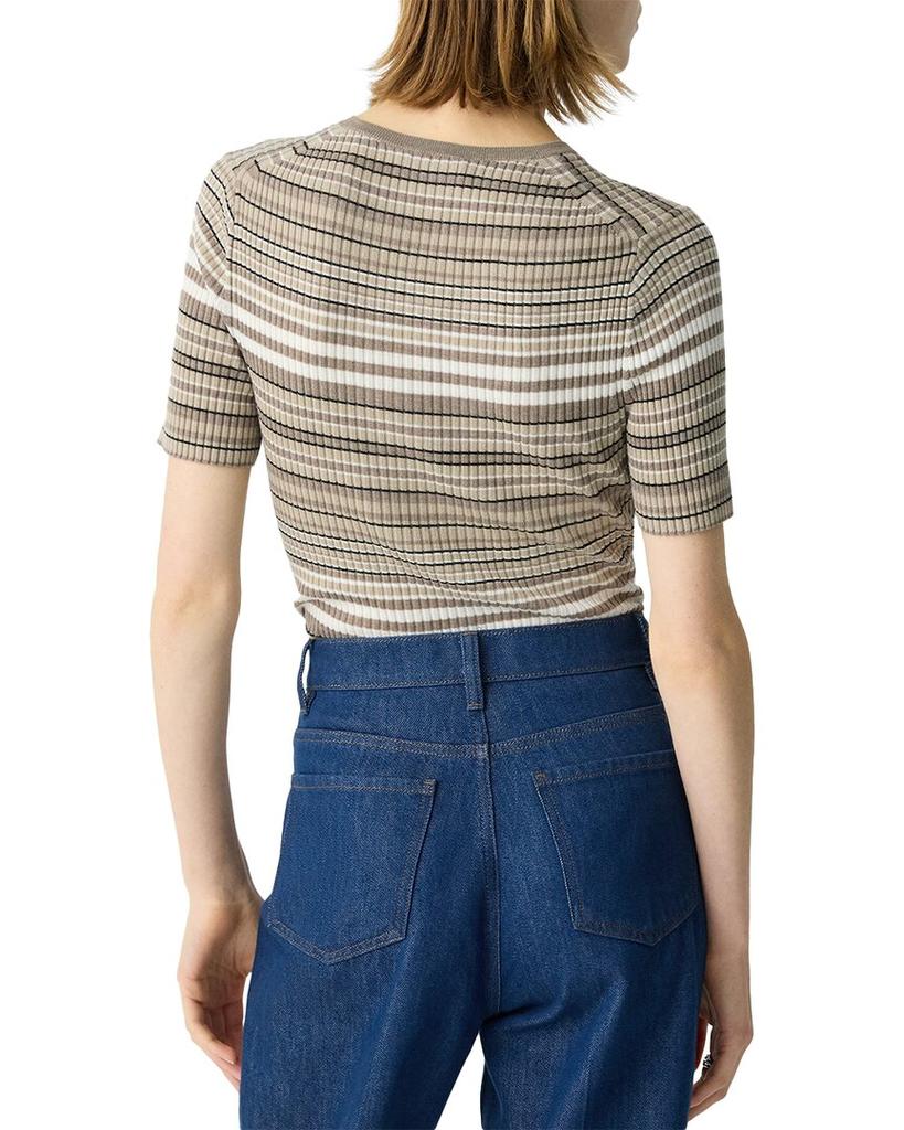 Theory Rib Stripe Sweater Tee