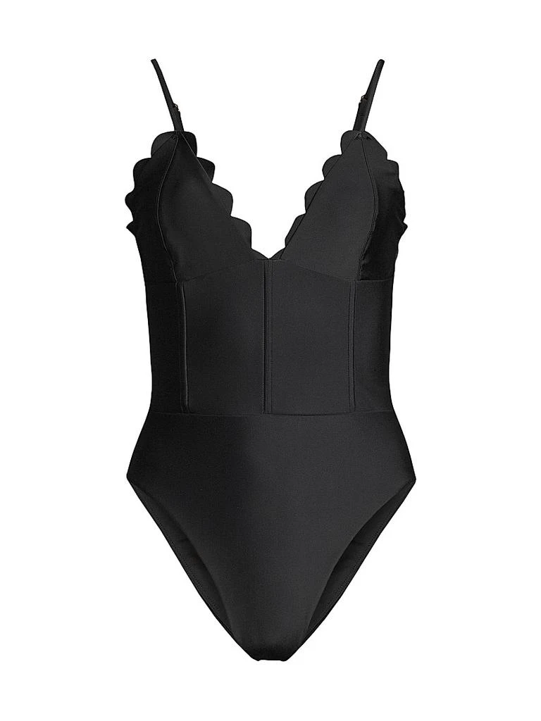 Ramy Brook Mikayla Scalloped One-Piece Swimsuit 1