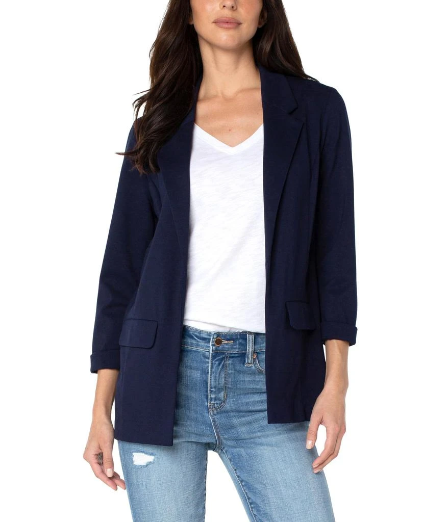 Liverpool Los Angeles Petite Boyfriend Blazer with Princess Darts Super Stretch Ponte 1