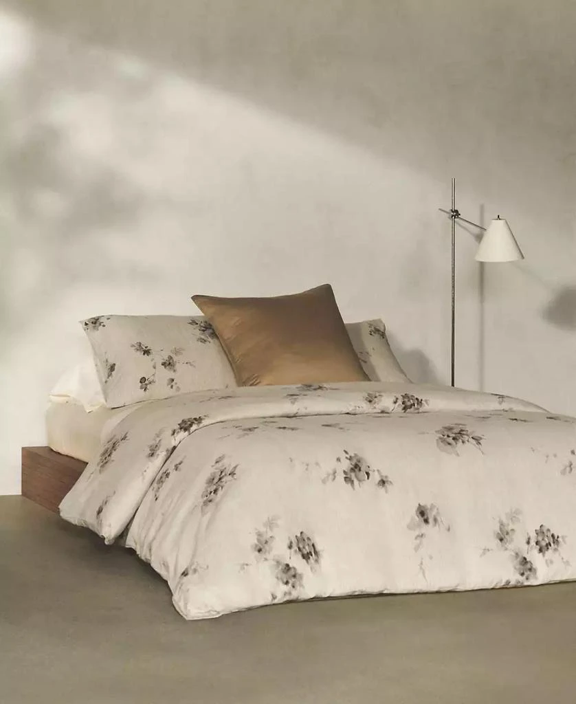 Calvin Klein Aquarelle Floral Cotton Melange Gauze 3 Piece Comforter Set 9