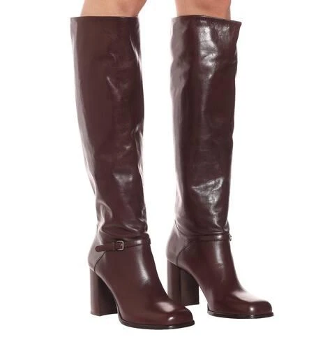 Miu Miu Leather knee-high boots 4